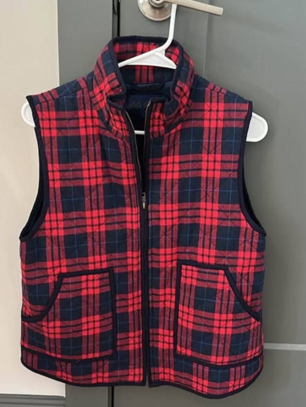 Plaid vest